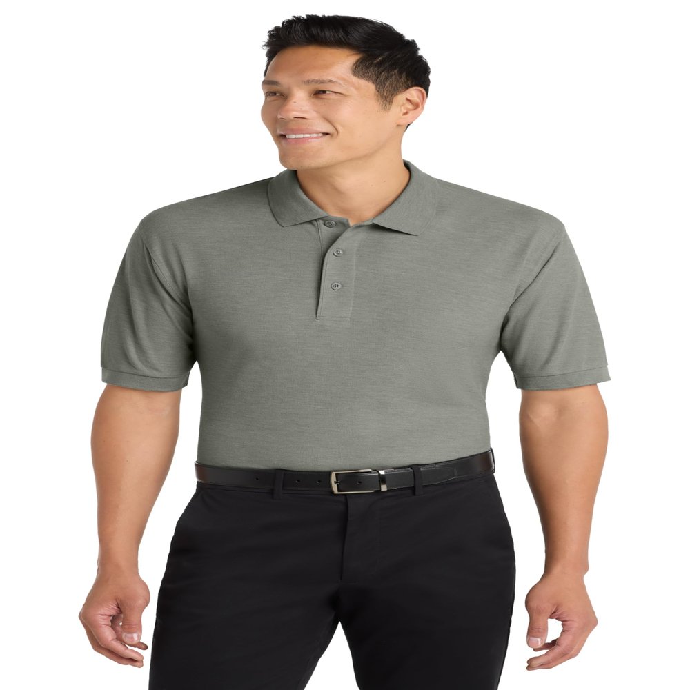 Port Authority Tall Silk Touch Polo Shirt Cool Grey