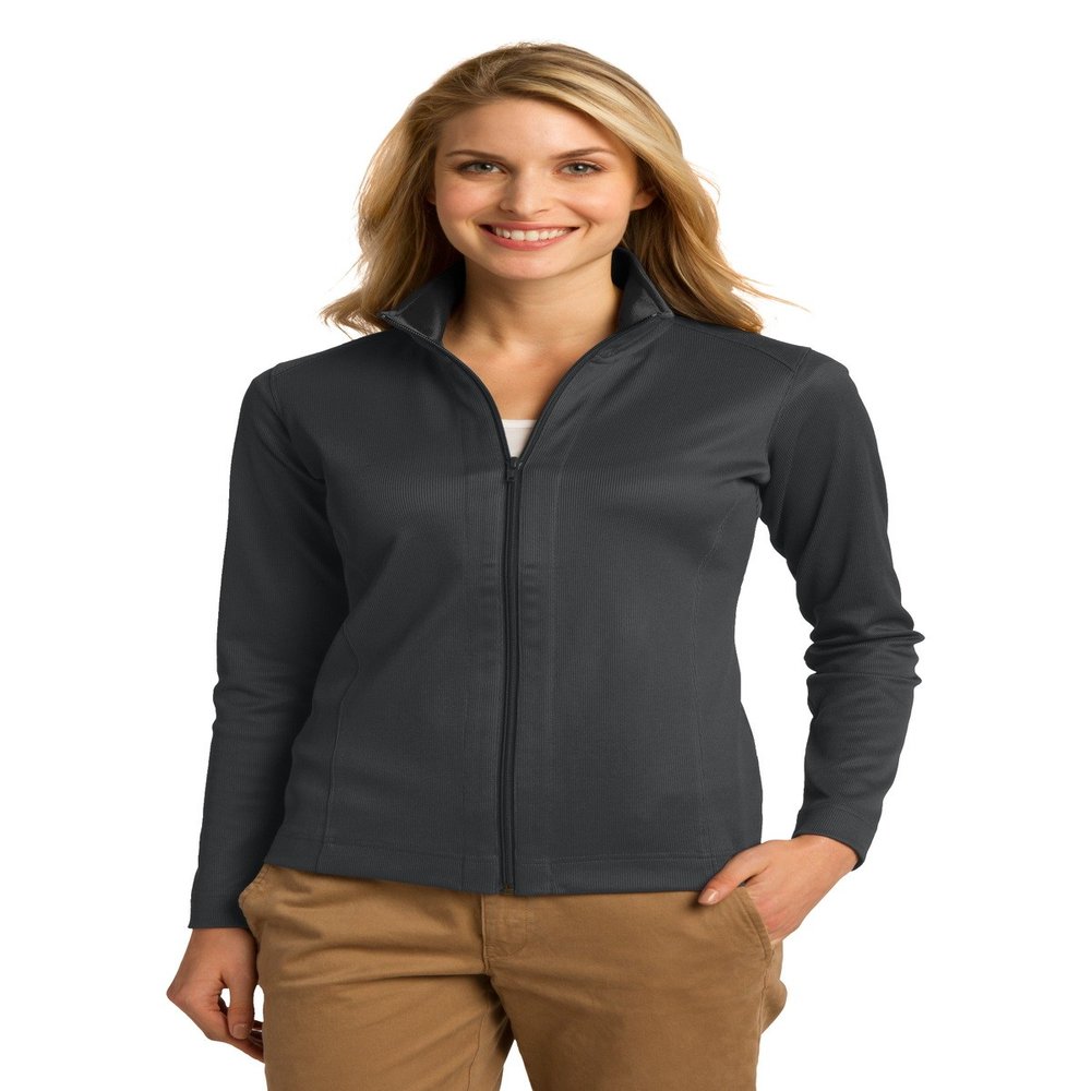 Port Authority Women's Vertical Texture Full-Zip Jacket
