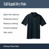 Port Authority Tall Rapid Dry Polo Shirt view 3