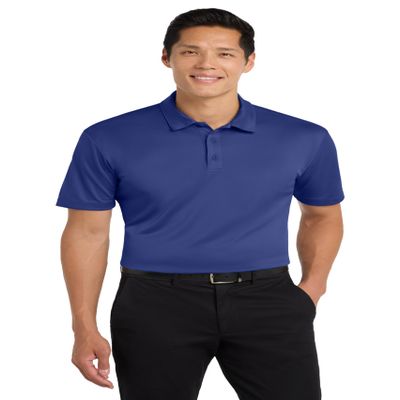 Port Authority Silk Touch Performance Polo Shirt, Royal, M