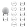 (12) Clear Round Small 1" Beveled Ring Display Stand Pedestal for Golf Ball Baseball Marbles Eggs Spheres Puzzle Balls view 1