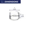 (12) Clear Round Small 1" Beveled Ring Display Stand Pedestal for Golf Ball Baseball Marbles Eggs Spheres Puzzle Balls view 3
