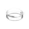 Clear Round 1-5/8" x 1/2" Beveled Ring Display Stand Pedestal for Baseballs, Large Decorative Eggs, 6 Pack view 3
