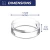 (12) Clear Round Large 1-5/8" Beveled Ring Display Stand Pedestal for Golf Ball Baseball Soccer Volleyball Softball Eggs Spheres Puzzle Balls view 4