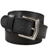 Antique Engraved Buckle Genuine Full Grain Leather Casual Jean Belt 1-1/2"(38mm) Wide (Black, 42) view 1