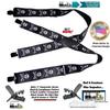 Holdup Suspender Company 2" wide Biker Skull & Crossbones Suspenders for Men with Patented Jumbo black metal no-slip Clips view 4