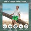 Kanu Surf Little Boys Barracuda Quick Dry Beach Swim Trunk, Barracuda Green, Small (4) view 2