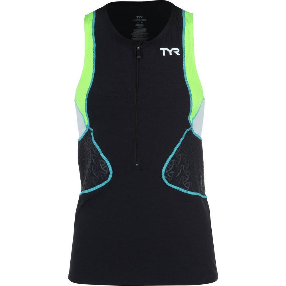 TYR Women's Competitor Tri Singlet -Black/Green-S