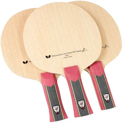 Butterfly Mizutani Jun Super ZLC Blade - Professional Table Tennis Blade - ZL Carbon Fiber Blade - Available in an, FL, and ST Handle Styles - Made in Japan