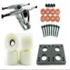 180mm Polished Trucks 70mm Wheels Combo (Solid White) view 1
