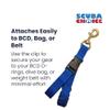 Scuba Choice Diving BC Fin and Mask Keeper with Quick Release Loop, Blue view 3