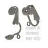 FAIRY FOREST pink and mint bead and disk clip on earrings view 4
