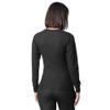 Indera Women's Traditional Thermals Underwear Long Sleeve Crew Top, Black, Large view 2