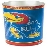 Kansas Jayhawks 15" Waste Basket