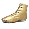 MSMAX Jazz Dance Shoes for Girls PU Costume Boots for Boys Golden 1 Little Kid view 1