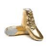 MSMAX Jazz Dance Shoes for Girls PU Costume Boots for Boys Golden 1 Little Kid view 2