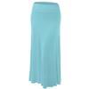 Lock and Love WB296 Womens Lightweight Floor Length Maxi Skirt L Aqua view 1
