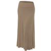 Lock and Love WB296 Womens Lightweight Floor Length Maxi Skirt M Taupe view 1