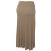 Lock and Love WB296 Womens Lightweight Floor Length Maxi Skirt M Taupe view 2