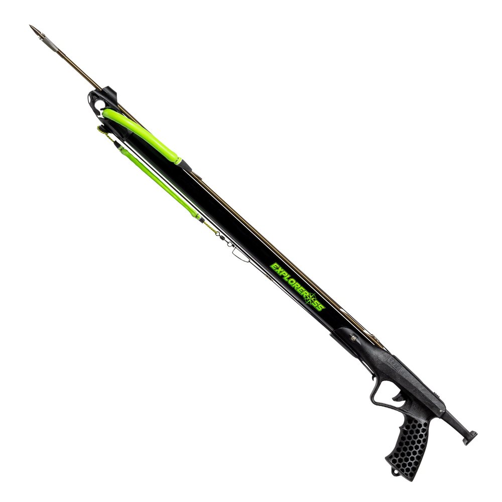 JBL Spearguns Explorer 55cm Performance Speargun for Spearfishing, Speargun for Freediving, Scuba Diving, Fishing, Diving, Aluminum Barrel, Stainless Steel Shaft, Easy Stretch Bands