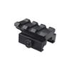 Lion Gears Bridgemount Tactical Picatinny .5" Riser, 1.45" Long with 3 Slots, BM0305,Black view 3
