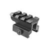 Lion Gears Bridgemount Tactical Picatinny .75" Riser, 1.45" Long with 3 Slots, BM0307, Black view 2