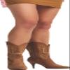 Rubie's Costume Boots, Cowgirl, Medium view 1