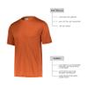 Russell Athletic Men's Short Sleeve Performance T-Shirt, Burnt Orange, XX-Large view 4