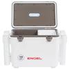 Engel UC19 19qt Leak-Proof, Air Tight, Fishing Drybox Cooler with Built-in Fishing Rod Holders, Also Makes The Perfect Small Hard Shell Lunchbox for Men and Women in White view 2