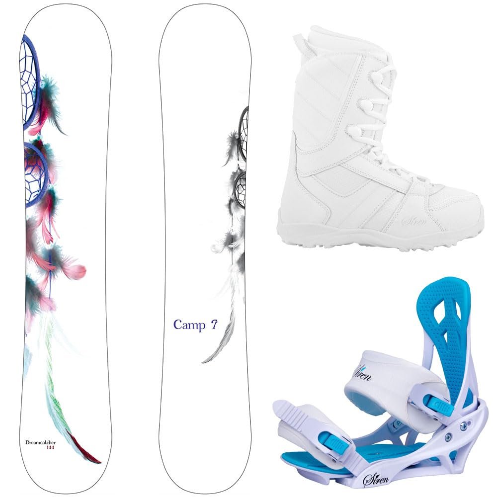 Camp Seven Dreamcatcher and Lux Women's Snowboard Package (147 cm, Boots Size 8)
