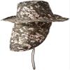 Boonie Bush Safari Outdoor Fishing Hiking Hunting Boating Snap Brim Hat Sun Cap with Neck Flap (Digital Camo, M) ,Digital CamoM view 2