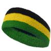 Couver Jamaica Saint Kitts and Nevis Country Flag Color Cotton Sports Headband, 1 Piece view 2