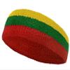 Couver Bolivia Ethiopia Country Flag Color Cotton Sports Headband, 1 Piece view 2