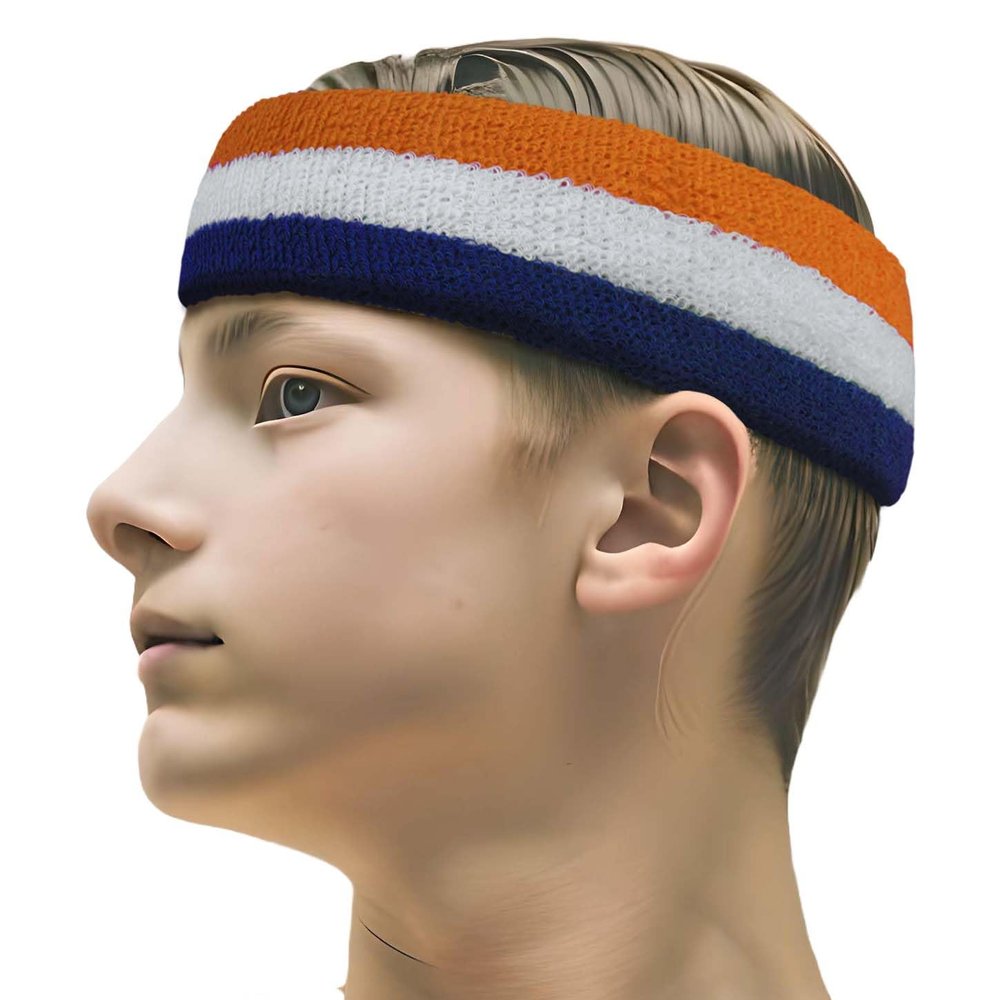 Couver Marshall Islands Kosovo Country Flag Color Cotton Sports Headband, 1 Piece