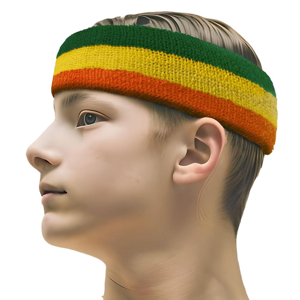 Couver Country Flag Color Cotton Sports Headband, 1 Piece