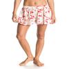 Roxy Junior's Act Nice Smocked Woven Skirt, Fiery Orange Shelter Floral Pattern, Large view 1