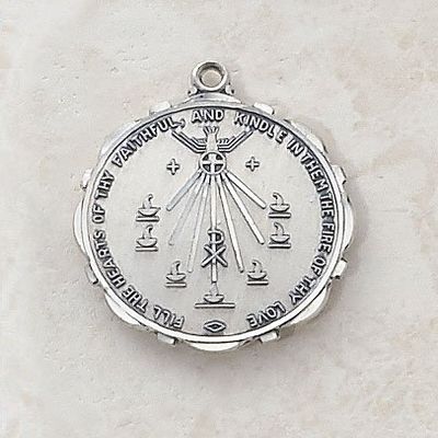 1home Sterling Holy Spirit Patron Saint Medal