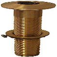 Siam Shopping Groco 1" Xtra-Long T-Hull w Nut THXL-1000-W Plumbing Thru-Hull Fittings Boat