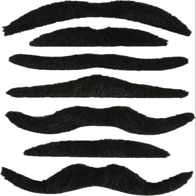 Costume Facial Hair: Mustache Multi Pack