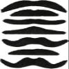 Costume Facial Hair: Mustache Multi Pack view 1