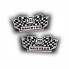 2X Engine Window Air Cleaner Sticker Decal, 264 Nailhead for Vintage Classic V8 Pro Street, Race or Muscle Car, Compatible with Buick - 5.5x2.25 inch view 1