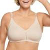 Bali Women's Woman's Double Support Cotton Wire-Free Bra, Soft Taupe,36DD view 1