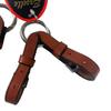 Exselle Elite Medium Brown Ringed Bit Converter - Horse Bit Converter for Equestrians, Horse Tack Accessory, Leather with Stainless Steel Ring and Buckle, Pelham Rounding, Converts to One-Rein Bits view 2