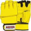 Premium Grappling Gloves for MMA Leather, Enhanced Grip, Excellent Wrist Support, Breathable Comfort - Ideal for Grappling and Clinch Fighting - Yellow Medium view 1