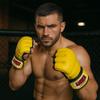 Premium Grappling Gloves for MMA Leather, Enhanced Grip, Excellent Wrist Support, Breathable Comfort - Ideal for Grappling and Clinch Fighting - Yellow Medium view 4