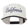 e4Hats.com California Embroidered Snapback Cap - Natural Black OSFM view 1