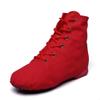 MSMAX Jazz Dance Shoes for Girls Lace-up Dancing Ballet Boots Sneakers for Boys Red 12 M US Little Kid view 1