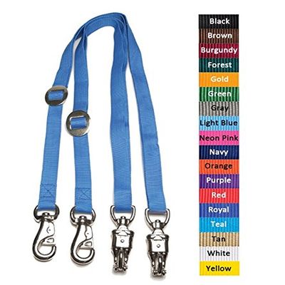 Jacks Safety Cross Ties Set of 2 Heavy Weight Poly Webbing (Teal)