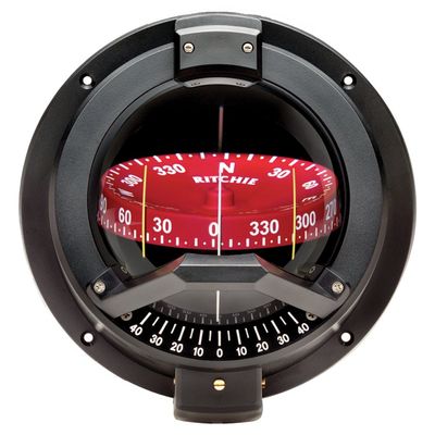 Boating Accessories New Navigator Bulkhead Mount Compass Ritchie Navigation Bn-202 Bulkhead 5-3/4" Hole Black Card Combi Light Green