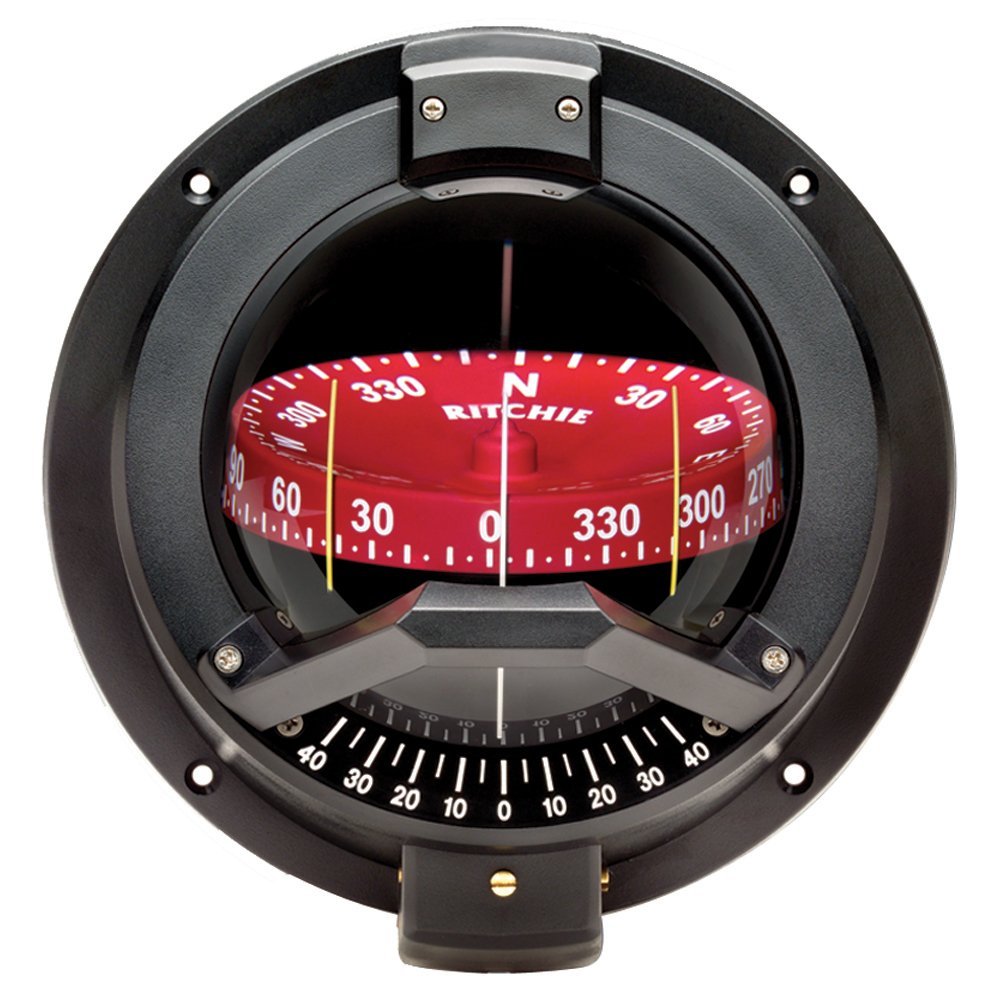 Boating Accessories New Navigator Bulkhead Mount Compass Ritchie Navigation Bn-202 Bulkhead 5-3/4" Hole Black Card Combi Light Green